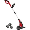 Image de Einhell Coupe-Bordures électrique GC-ET 4530 Set (450 W, Longueur du Fil 10 m, Etrier de Protection, Livré avec 3 Bobine de Fil)