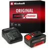 Image de Einhell Starter Kit 4,0 Ah Power X-Change (Lithium-ION, 18V, 1 Chargeur + 1 Batterie 4,0 Ah, pour Tous Les appareils Einhell Power X-Change)