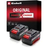 Image de Original Einhell Système à double batterie 4,0 Ah Twinpack Power X-Change (Li-Ion, 18V, 2x 4,0 Ah, adapté à tous les appareils PXC, gestion proactive de la batterie, cycles de charge adaptés à l'état)