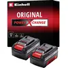 Image de Einhell 4511489 PXC-Twinpack 4 Ah Power X-Change Batterie pour outil 18 V 4 Ah Li-Ion