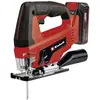 Image de Einhell TC-JS 18 Li (1x2,5 Ah) Scie sauteuse sans fil 4321228 + mallette, + chargeur, + batterie 18 V 2.5 Ah