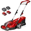 Image de Einhell Tondeuse à Gazon sans Fil RASARRO 36/36 Kit Power X-Change (36V, Largeur de Coupe : 36 cm, Surfaces Jusqu’à 400m², Bac 45L) Livré avec 2 Batteries 3,0 Ah et 2 Chargeurs