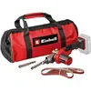Image de Einhell TE-BF 18 Li-Solo Akku-Bandfeile 4461000 Ponceuse à bande sans fil + accessoires, sans batterie, sans chargeur Largeur de bande 13 mm Longueur de bande