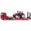 Image de SIKU 1764 Camion Man avec Tracteur Steyr 1:87, Cabine Amovible, attelage de remorque, carrosserie en métal, Rouge-Blanc, Jouet de Transport agricole