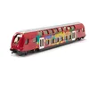 Image de siku 1791 - Train À Deux Étages, 1:87, Rouge, Métal,plastique, Design Graffiti