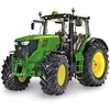 Image de SIKU 3282, Tracteur John Deere 6210R, 1:32, Métal/Plastique, Vert, Direction à Fusée et Attelage à essieu tronqué