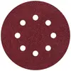 Image de Wolfcraft 2070100 Feuille abrasive pour ponceuse excentrique avec bande auto-agrippante, perforé Grain 80 (Ø) 125 mm 25 pc(s)