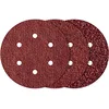 Image de wolfcraft 1838000 12 Disques Abrasifs Auto-agrippants Ø 150 Mm, Perforés, Corindon Grains 60, 120, 240 argent