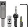 Image de wolfcraft 3082000 Coffret Flip bit pour Percer, Fraiser et Visser - 4 pièces