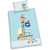 Image de Herding BABY BEST Parure de Lit Réversible pour Enfants Lara les Petits Pirates, Housse de Couette 100 x 135 cm, Taie d'Oreiller 40 x 60 cm, Coton/Renforcé, Noir, Blanc