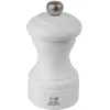 Image de PEUGEOT - Moulin à Sel Bistro 10 cm - Réglage Classique - En Bois Labellisé PEFC - Fabrication Française - Couleur : Blanc Mat
