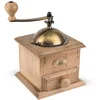 Image de Peugeot Antique Moulin à café manuel style ancien, Mouture réglable, Couleur : Finition antiquaire, Taille : 21 cm, Matière : Bois et inox, 31152, Patiné
