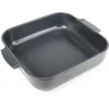 Image de PEUGEOT - Plat Four En Céramique Carré - 36 cm (anses comprises) x 31 cm x 8,2 cm - Contenance : 5,4 L - Garanti 10 Ans - Fabrication Française - Coloris Ardoise