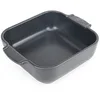 Image de PEUGEOT - Plat Four En Céramique Carré - 21 cm (anses comprises) x 17,5 cm x 6 cm - Contenance : 1,1 L - Garanti 10 Ans - Fabrication Française - Coloris Ardoise