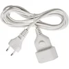 Image de BRENNENSTUHL 1161660 - Alargador eléctrico IP20 H03VVH2-F 2x0,75 de 3 m (Blanco) Con clavija y toma Tipo Euro