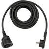 Image de BRENNENSTUHL 1168980050 - Alargador eléctrico IP20 H05VV-F3G1,5 de 5 m (Negro) Con clavija Plana