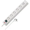 Image de BRENNENSTUHL 1150660325 - Base múltiple Bremounta Con puertos USB apta Para montaje fijo (Color Blanco)