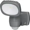 Image de Brennenstuhl Projecteur LED Sur Piles LUFOS 200 Avec Détecteur de Mouvements Infrarouge (210 lm, Utilisation intérieure et extérieure IP44, Durée jusqu’à 30 secondes, Portée jusqu’à 10m), Anthracite
