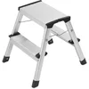 Image de Hailo - Marche Pied Double accès 2x2 marches Pliant en Aluminium Hailo D60