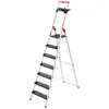 Image de Escabeau de sécurité Pliable en Aluminium 7 marches Larges Hailo L100