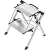 Image de Hailo MK80 ComfortLine 4310-100 aluminium Marchepied pliant pliable Hauteur de travail (max.): 2.4 m argent, noir 3.6 kg