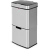 Image de Poubelle de cuisine design pour recyclage 60L (30+30+4) Hailo Sensor Tandem
