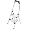 Image de Hailo K100 Escabeau confort StepLine, 2 marches, barre de sécurité élevée, pieds avec semelles à adhérence souple, capacité de charge jusqu'à 150 kg, 4303-201