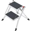 Image de Hailo MK60 4310-001 plastique Marchepied pliant Hauteur de travail (max.): 2.44 m blanc, anthracite 3.6 kg