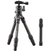 Image de Trépied de Voyage Cullmann CARVAO 816TCS en Carbone (Hauteur Maximum d'extension de 70, 5cm, Taille de l'emballage 27cm, capacité de Charge 4kg, Poids 445g), Noir