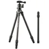 Image de Trépied de Voyage Cullmann Carvao 816TC en Carbone (Hauteur maximale d'extension 137 cm, Taille du boîtier 38 cm, Poids 500 g) - Noir