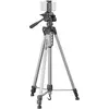 Image de CULLMANN - 52129 - Alpha 2800 Trépied mobile avec support pour smartphone (184, 5 cm de hauteur, avec tête à 3 voies, 2 extensions) argenté