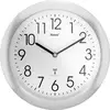 Image de Horloge murale Mebus 52451 radiopiloté(e) 25 cm x 40 mm argent