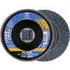 Image de PFERD Lot de 10 disques à lamelles Polifan - 115 mm - Z40 - X-LOCK (22,23 mm) - PSF STEELOX - Pour une grande économie grâce à un usinage agressif et une bonne durée de vie