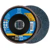 Image de PFERD Lot de 10 disques à lamelles Polifan - 125 mm - Z40 - X-LOCK (22,23 mm) - PSF STEELOX - Pour une grande économie grâce à un usinage agressif et une bonne durée de vie