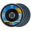 Image de PFERD Lot de 10 disques à lamelles Polifan - 125 mm - Z80 - X-LOCK (22,23 mm) - PSF STEELOX, 67668126 - Pour une grande économie grâce à un usinage agressif avec une bonne durée de vie