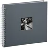 Image de Hama Album Photo "Fine Art" (format 28 x 24 cm, 50 pages blanches, à spirale) Gris