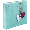 Image de Hama Album photo traditionnel "Rustico" (album mémo, album de 22,5 x 22,5 cm, 100 pages blanches, 200 photos au format 10x15, idéal pour le scrapbooking, insertion des photos) Love Key