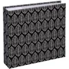 Image de Hama Album photo vierge "La Fleur" (album photo traditionnel 22,5 cm x 22,5 cm, 100 pages, pour l'insertion de 200 photos au format 10 cm x 15 cm, motif de feuilles, pochette CD) Noir