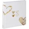 Image de Hama Album photo vierge "Lazise" (album photo traditionnel 29 cm x 32 cm, 50 pages blanches, pour 250 photos 10 cm x 15 cm, format maximum 28 cm x 31 cm) Doré/Blanc