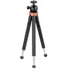 Image de Hama Trépied 1/4 pouce Hauteur de travail=23 - 105 cm noir, argent, rouge pour smartphones et GoPro
