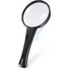 Image de Hama Loupe de Lecture à LED Basic 90 LED (1 unité, grossissement x4, diamètre de 90 mm, Taille de 94 mm x 202 mm x 16 mm) Noir/Transparent