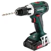 Image de metabo 602102530 - Taladro atornillador a bateria 18V/2x 2,0 Ah Li-Ion BS 18 LT Compact con maletín Noir/Vert