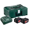 Image de metabo 685064000 - Combo bateria + cargador Basic-Set 2x 4,0 Ah en maletín MetaLoc Couleur