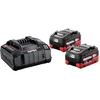 Image de metabo Set de Charge 18V, 2 Batteries 5,5 Ah LiHD et Chargeur Rapide ASC