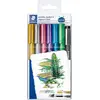Image de Staedtler Metallic Marker, Feutres à encre métallique pour loisirs créatifs et écriture stylisée, Encre pigmentée à base d'eau, Étui blister avec 5 couleurs et 1 Pigment Liner, 8323-S WP6P