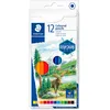 Image de Staedtler Crayons de couleur de haute qualité pour artistes, Mine douce et tendre de 3 mm, Étui carton avec 12 couleurs différentes assorties, 146C C12