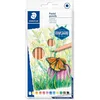 Image de Staedtler Crayons pastel de haute qualité pour artistes, Effet velour sur les dessins, Étui carton avec 12 couleurs différentes assorties, 146P C12