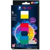 Image de STAEDTLER FIMO 8043 C6-1 Lot de 6 blocs de pâte à modeler professionnelle True Colours 8043 C pour professionnels et artistes