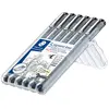 Image de Staedtler pigment liner 5+1 Set 308 SB6P Stylo feutre fin noir 0.05 mm, 0.1 mm, 0.2 mm, 0.3 mm, 0.5 mm, 0.8 mm 6 pc(s)
