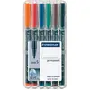 Image de Feutres permanents STAEDTLER Lumocolor /313 WP6 assortiment contenu 6 pcs